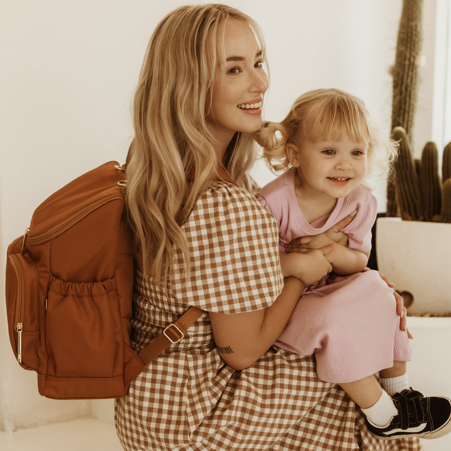 Diaper Backpack - Ochre Nylon