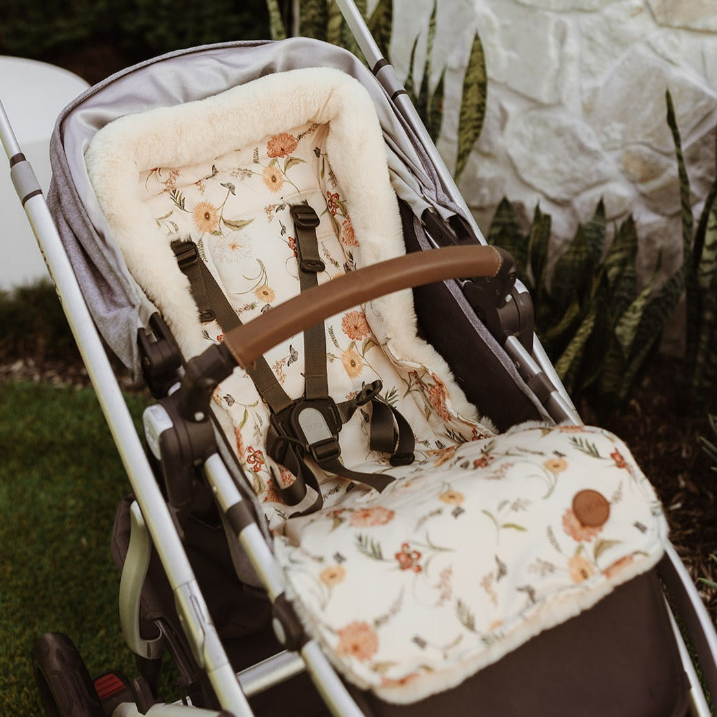 Cozy Fleece Stroller Liner - Wildflower