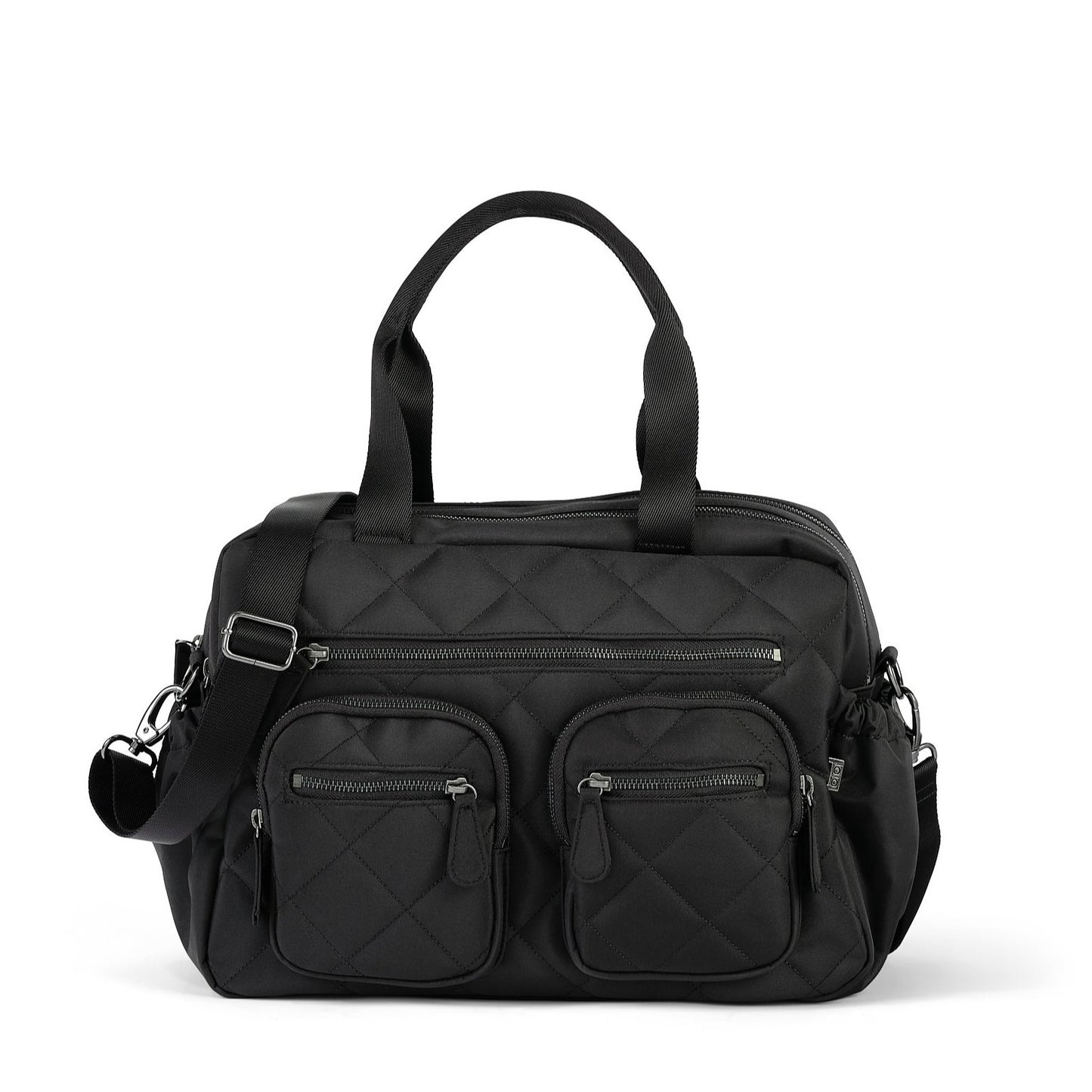 Carry All Diaper Bag - Black Diamond Quilt