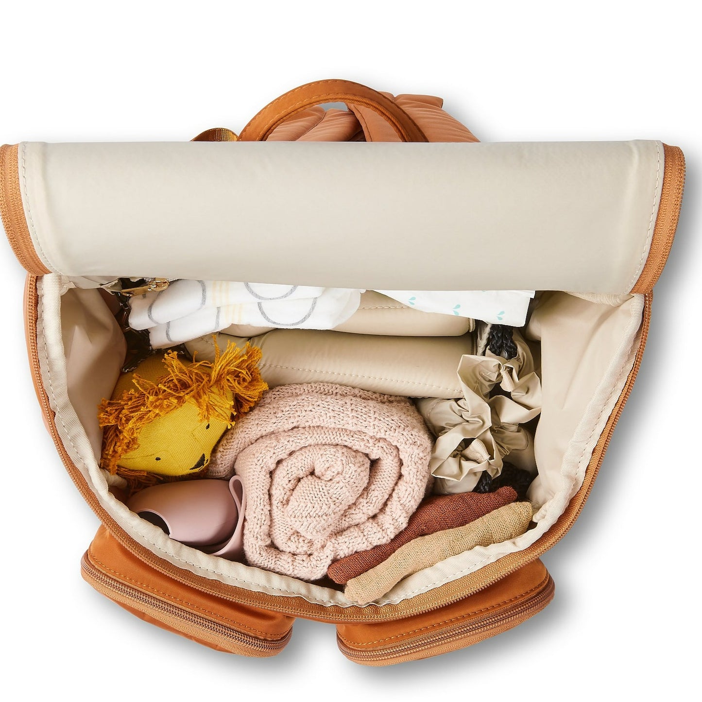 Diaper Backpack - Ochre Nylon
