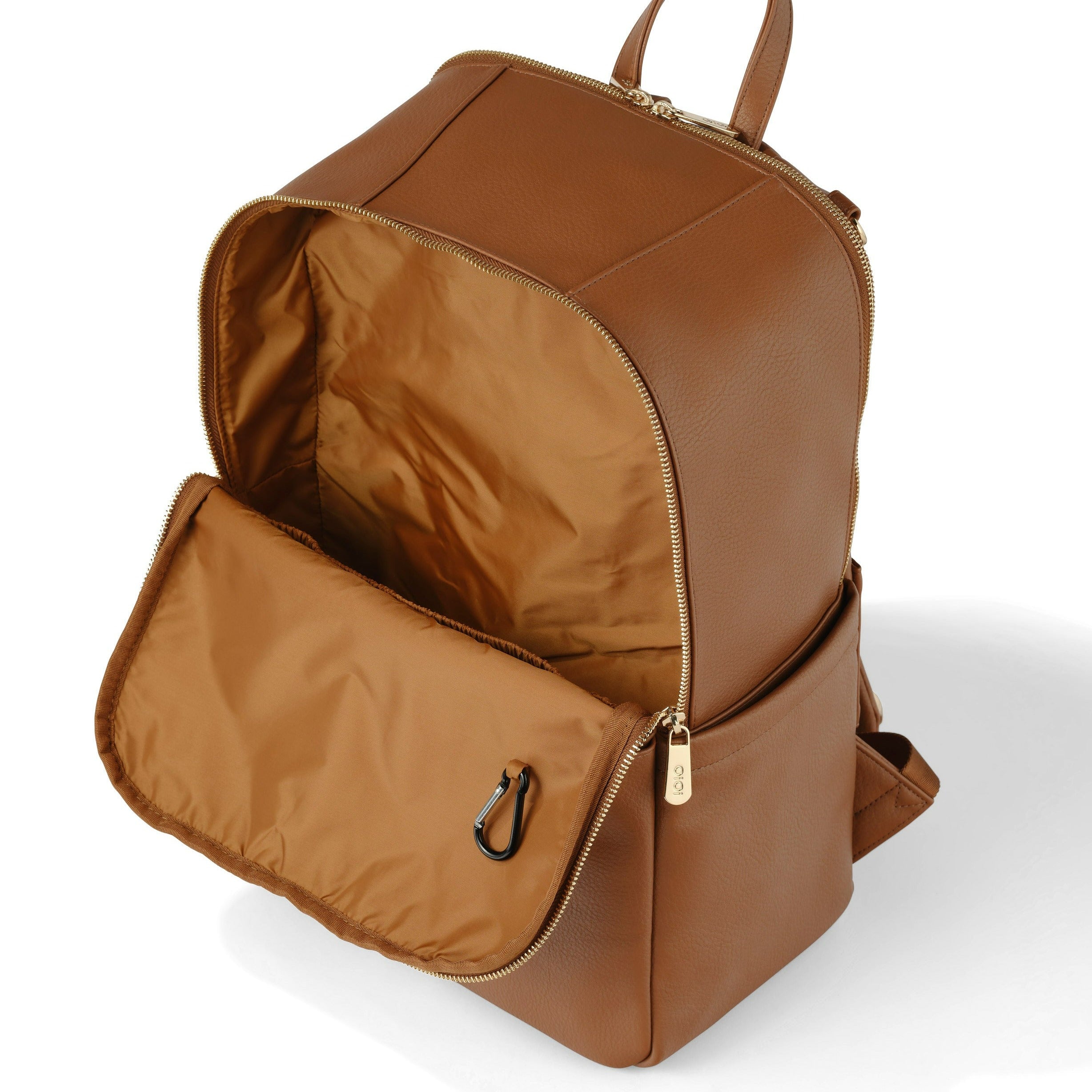 Multitasker Travel Backpack - Chestnut Brown Vegan Leather