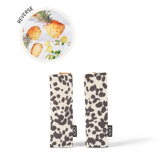 Stroller Strap Cover Set - Pineapple and Leopard