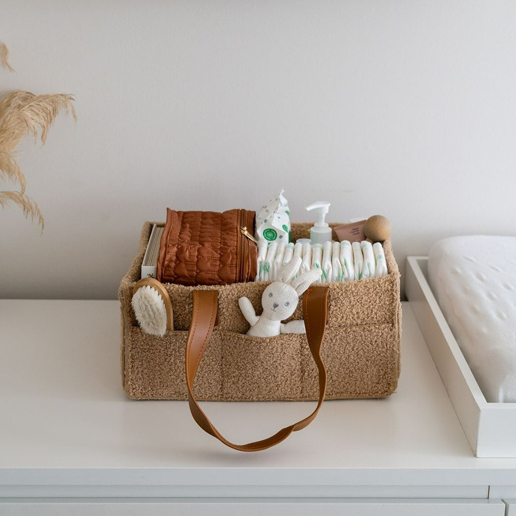 MINI Teddy Bunnie Caddie - Nursery Organiser in Tan