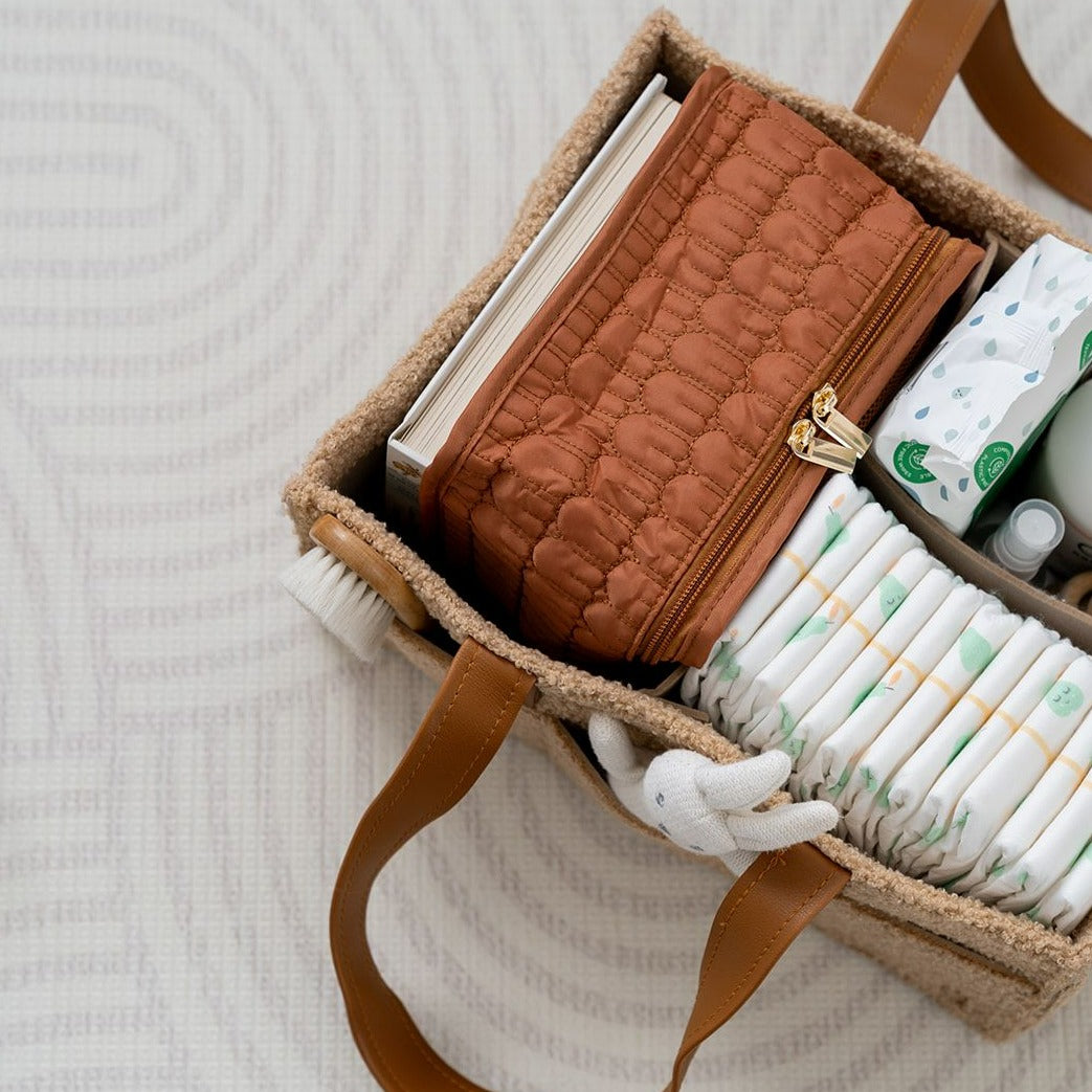 MINI Teddy Bunnie Caddie - Nursery Organiser in Tan