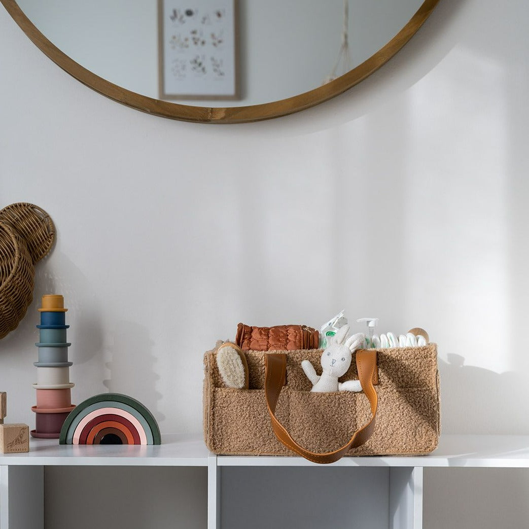 MINI Teddy Bunnie Caddie - Nursery Organiser in Tan