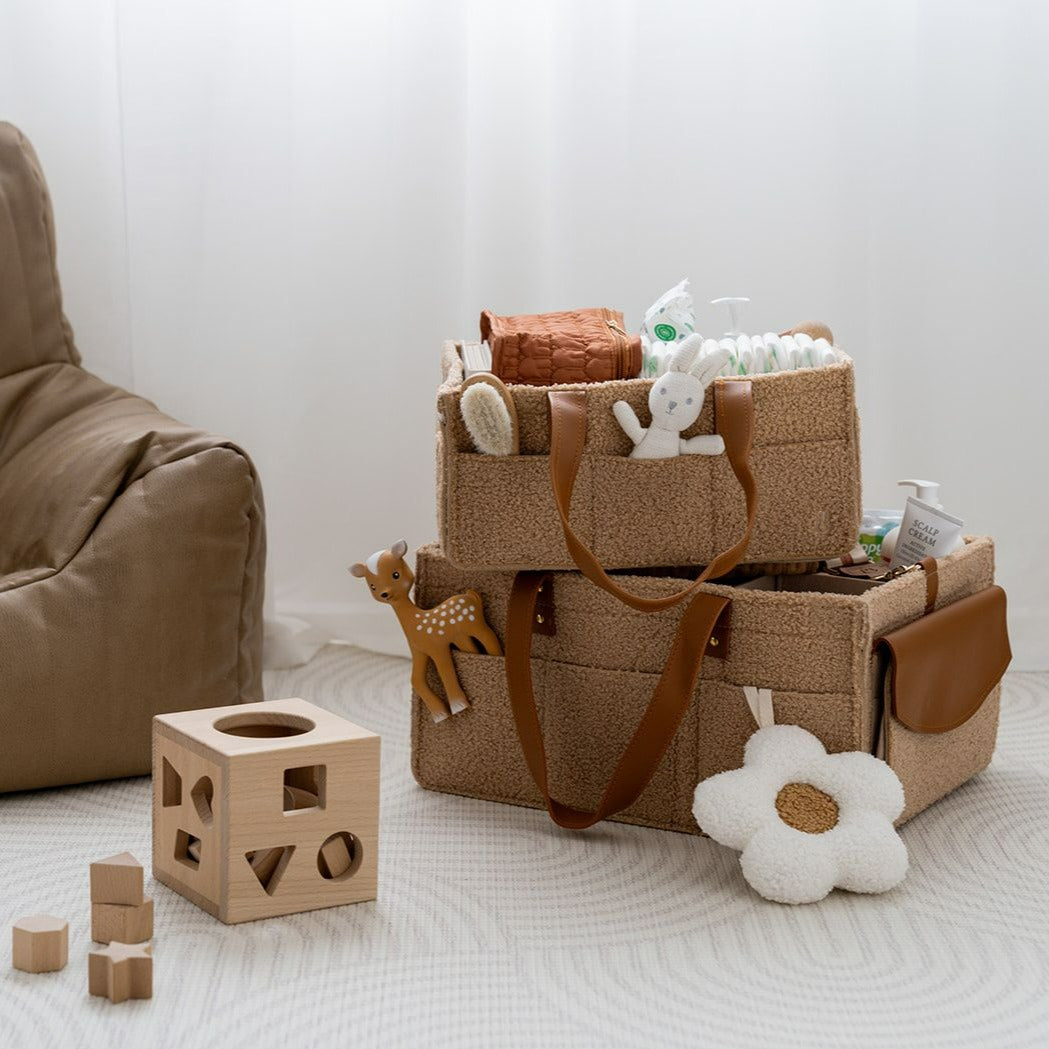 MINI Teddy Bunnie Caddie - Nursery Organiser in Tan
