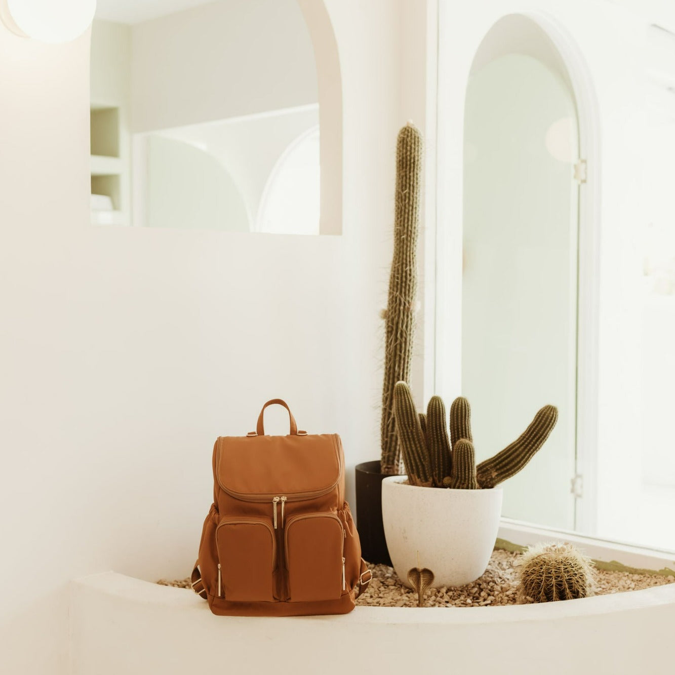 Diaper Backpack - Ochre Nylon