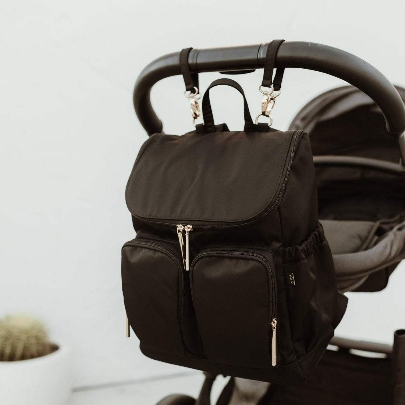 Diaper Backpack - Black Nylon