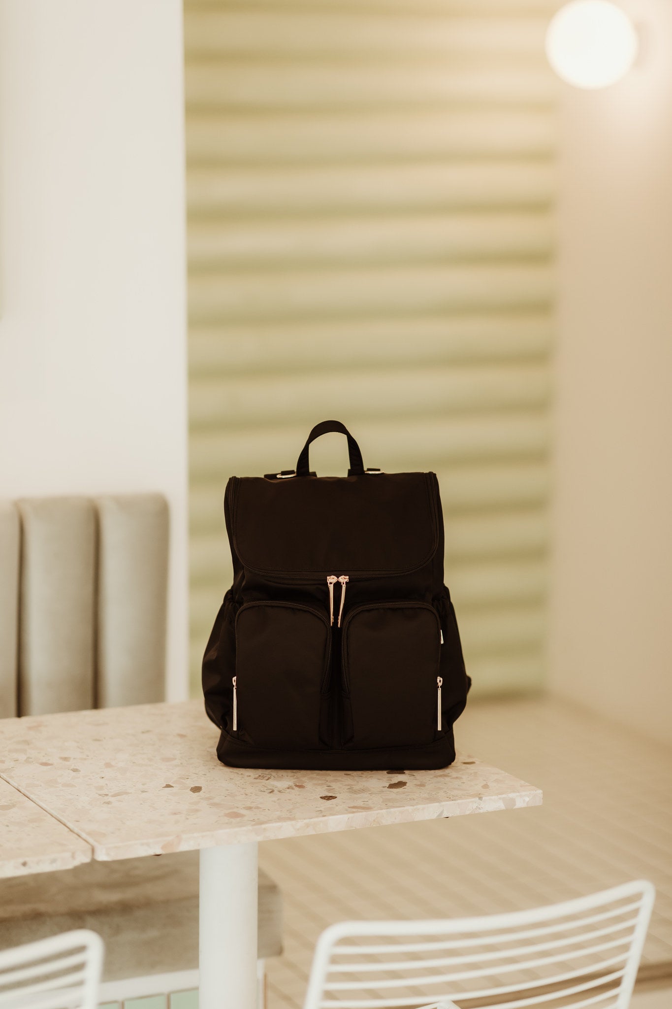 Signature Diaper Backpack - Black Nylon