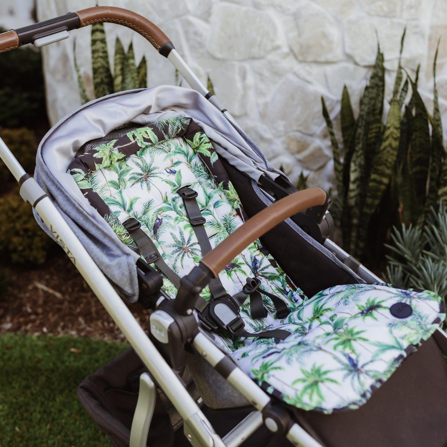 Reversible Stroller Liner - Tropical