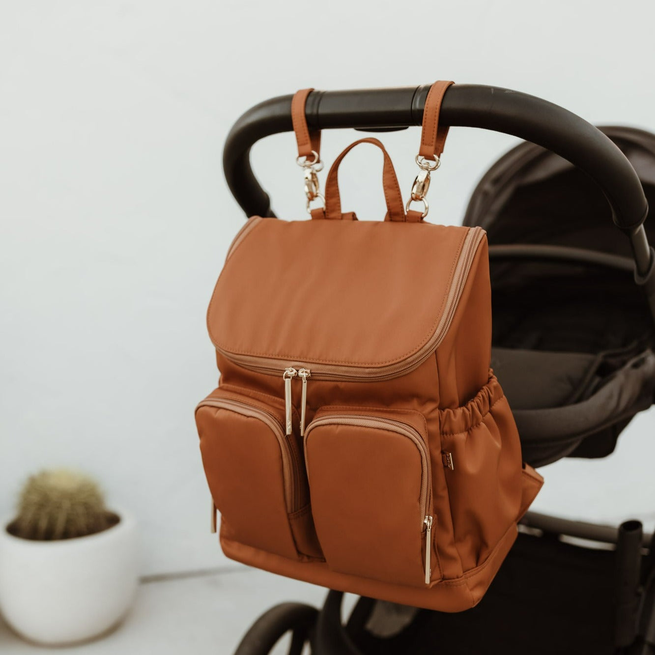 Diaper Backpack - Ochre Nylon