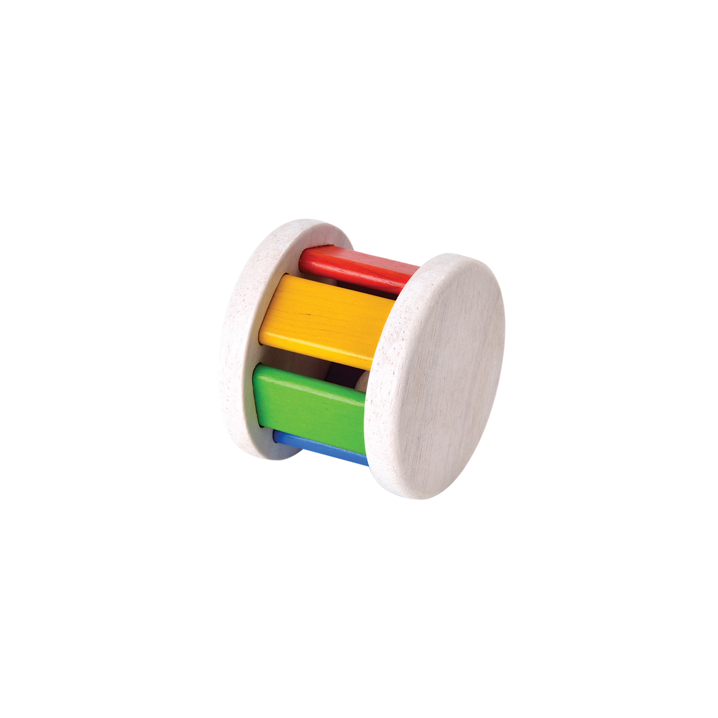 Roller with wooden ball inside, makes sound. Great for sensory and music development!