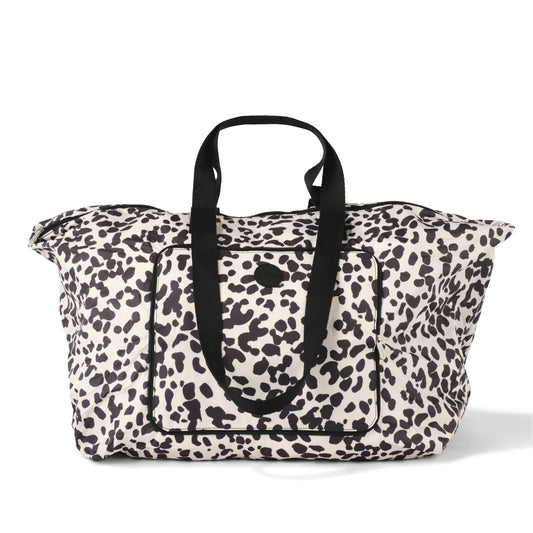 Fold-Up Shopping Tote - Leopard