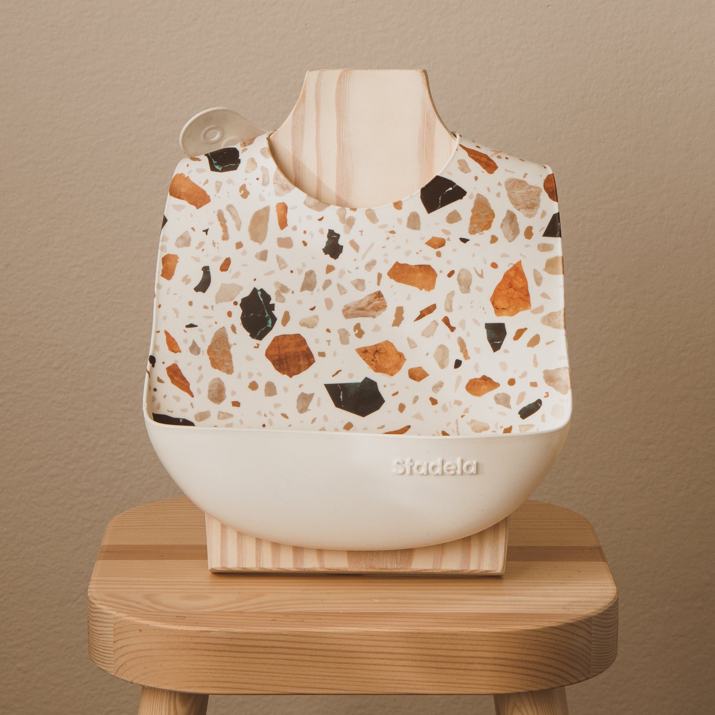Terrazzo Silicone Bib