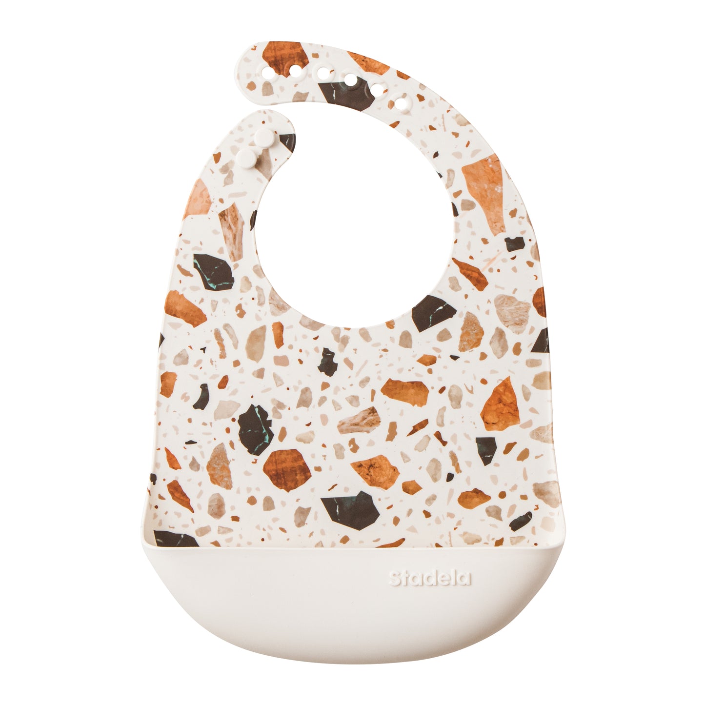 Terrazzo Silicone Bib