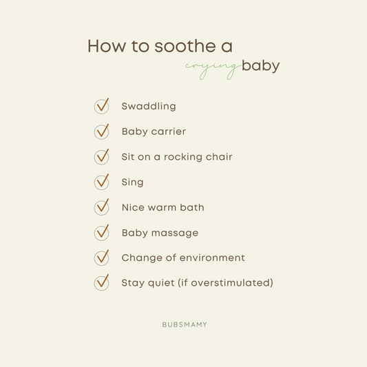 How to soothe a crying baby