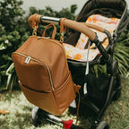 Multitasker Travel Backpack - Chestnut Brown Vegan Leather