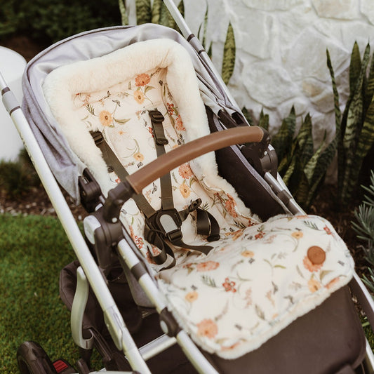 Cozy Fleece Stroller Liner - Wildflower