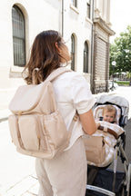 Signature Backpack - Beige Nylon