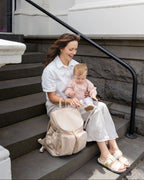 Signature Backpack - Beige Nylon