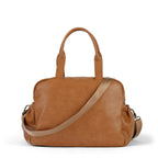 Carry All Diaper Bag - Tan Vegan Leather