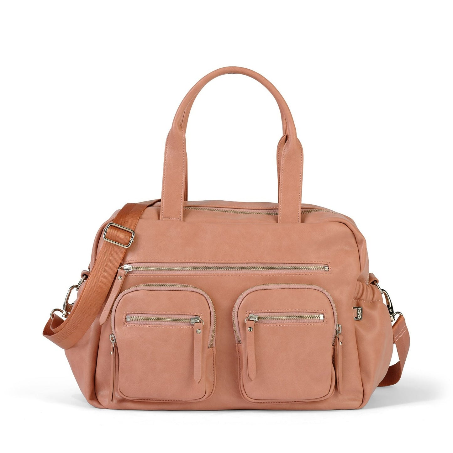 Carry All Diaper Bag - Dusty Rose Vegan Leather