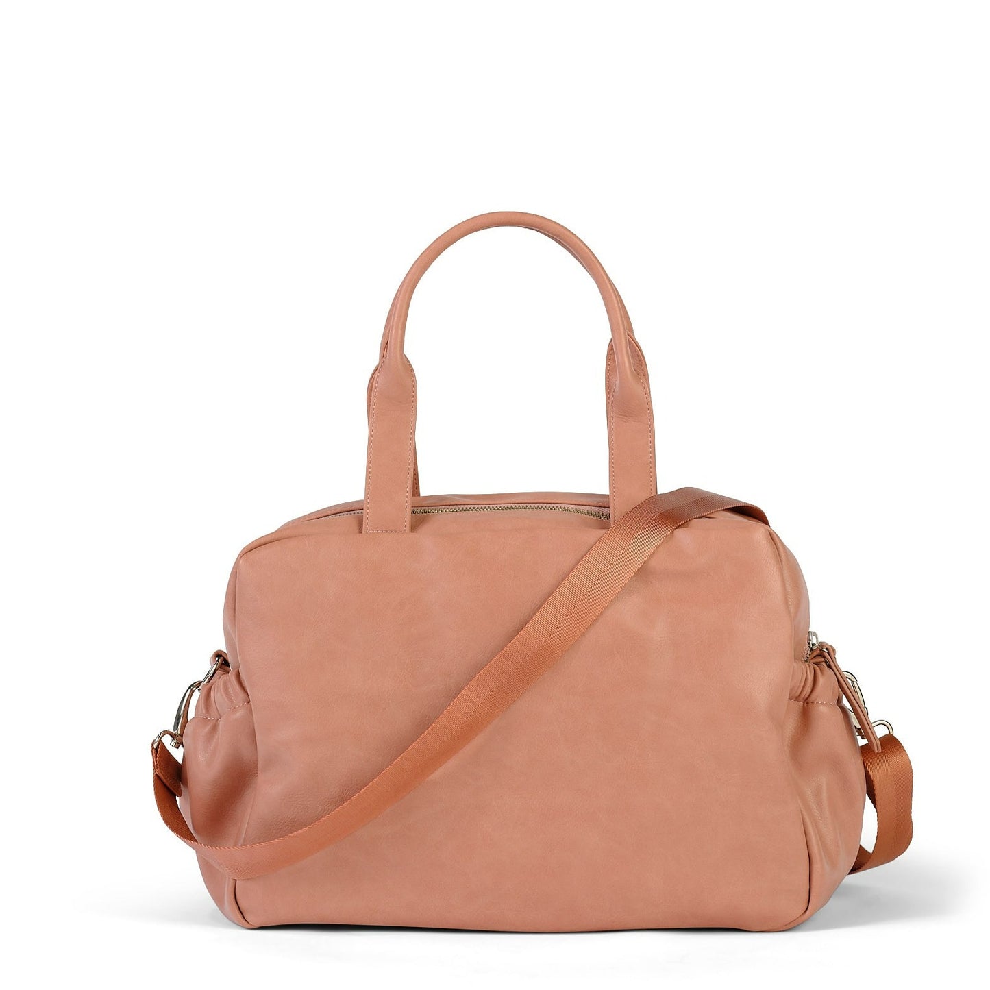 Carry All Diaper Bag - Dusty Rose Vegan Leather