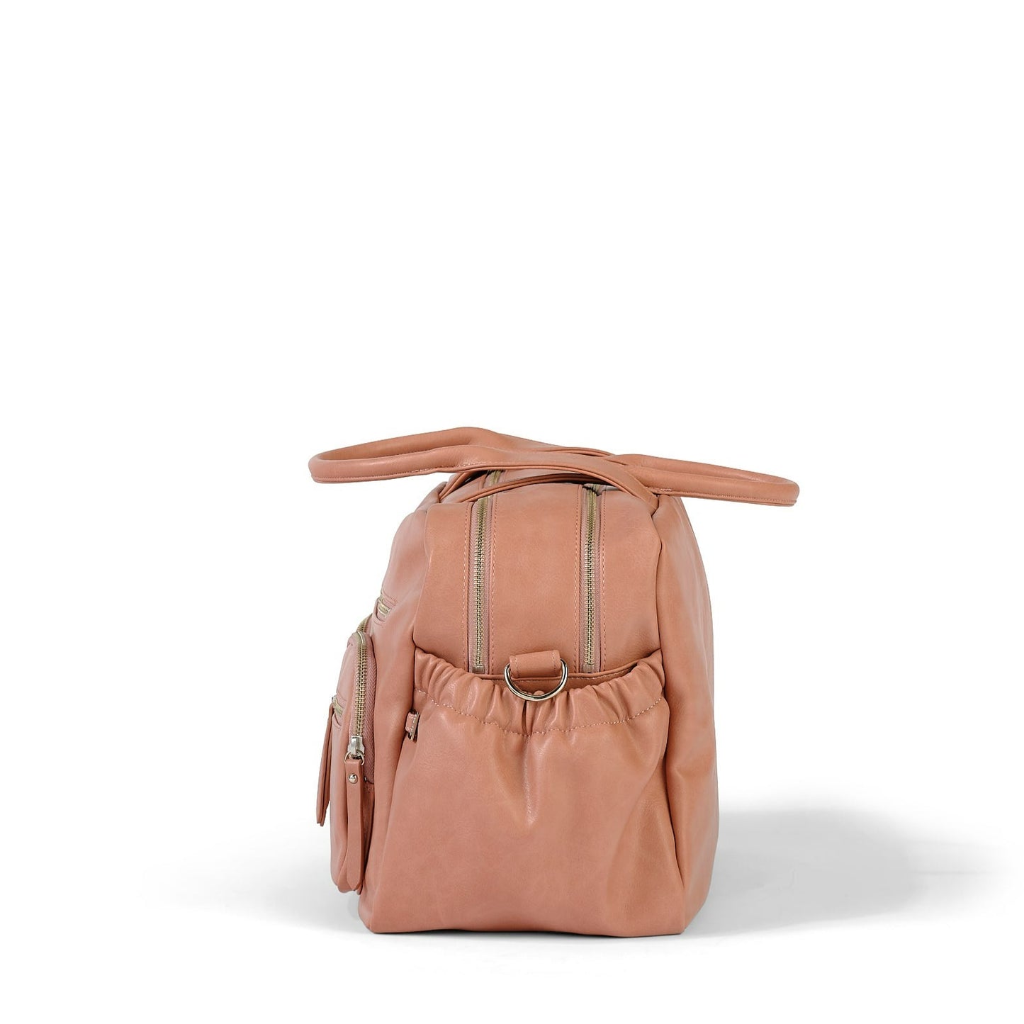 Carry All Diaper Bag - Dusty Rose Vegan Leather