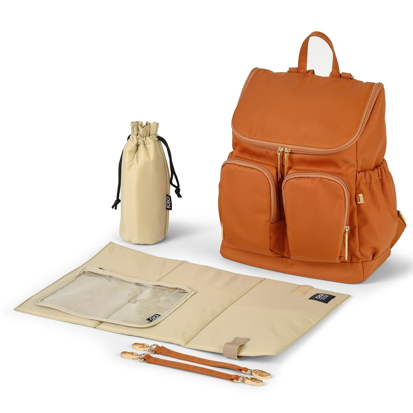 Diaper Backpack - Ochre Nylon