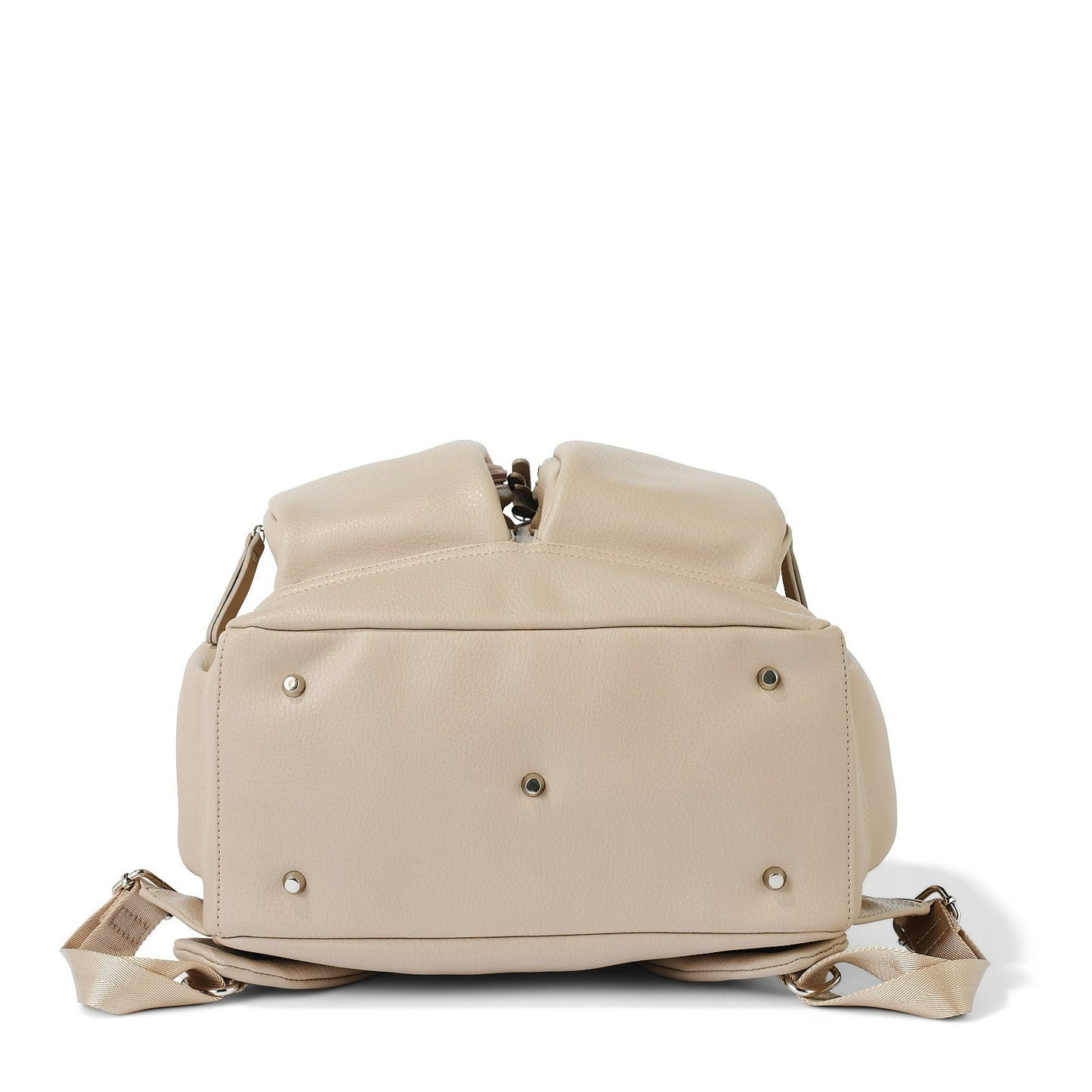 Signature Diaper Backpack - Oat Dimple Vegan Leather