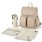 Signature Backpack - Oat Dimple Vegan Leather