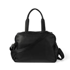 Carry All Diaper Bag - Black Dimple Vegan Leather