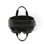 Carry All Diaper Bag - Black Dimple Vegan Leather