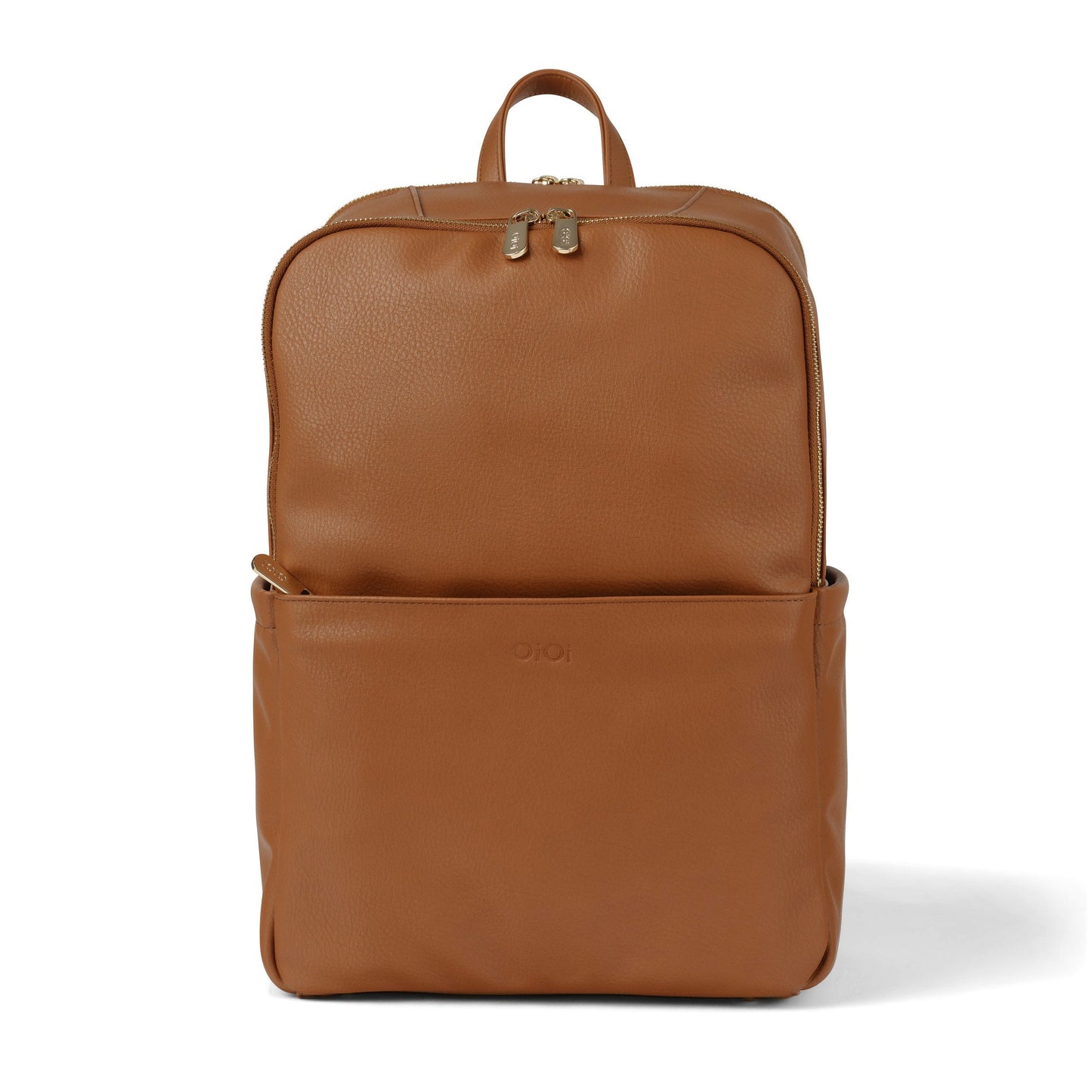Multitasker Diaper Backpack - Chestnut Brown Vegan Leather