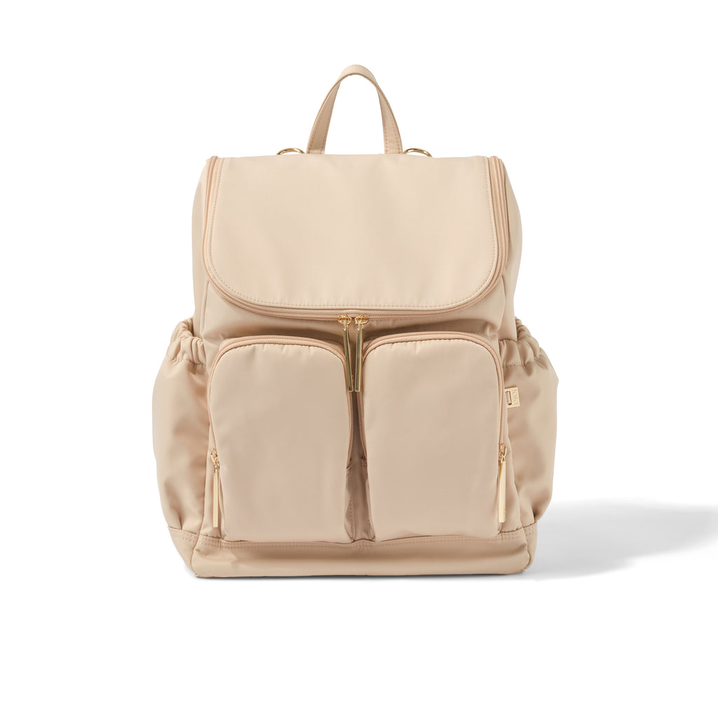 Signature Backpack - Beige Nylon