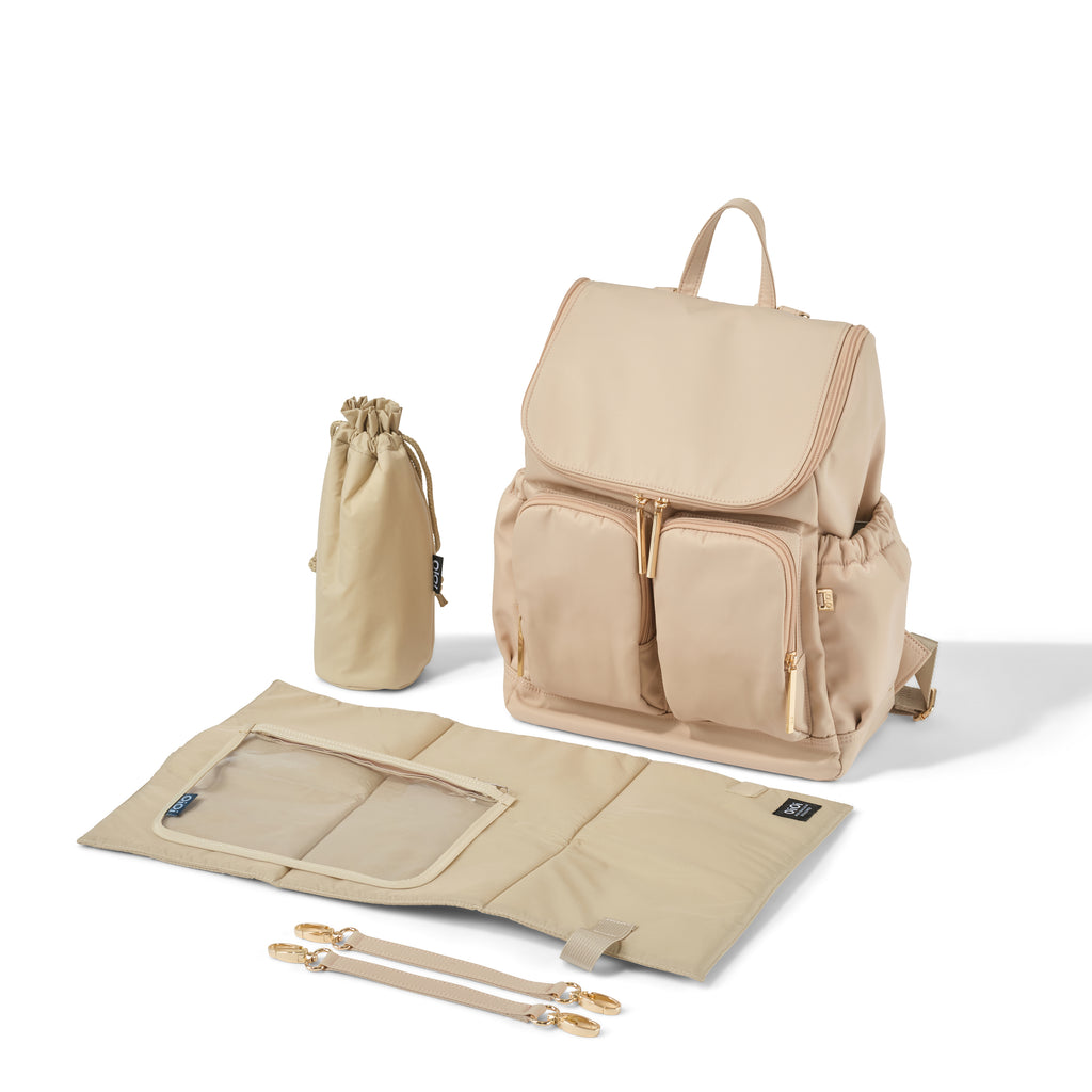 Signature Backpack - Beige Nylon