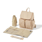 Signature Backpack - Beige Nylon