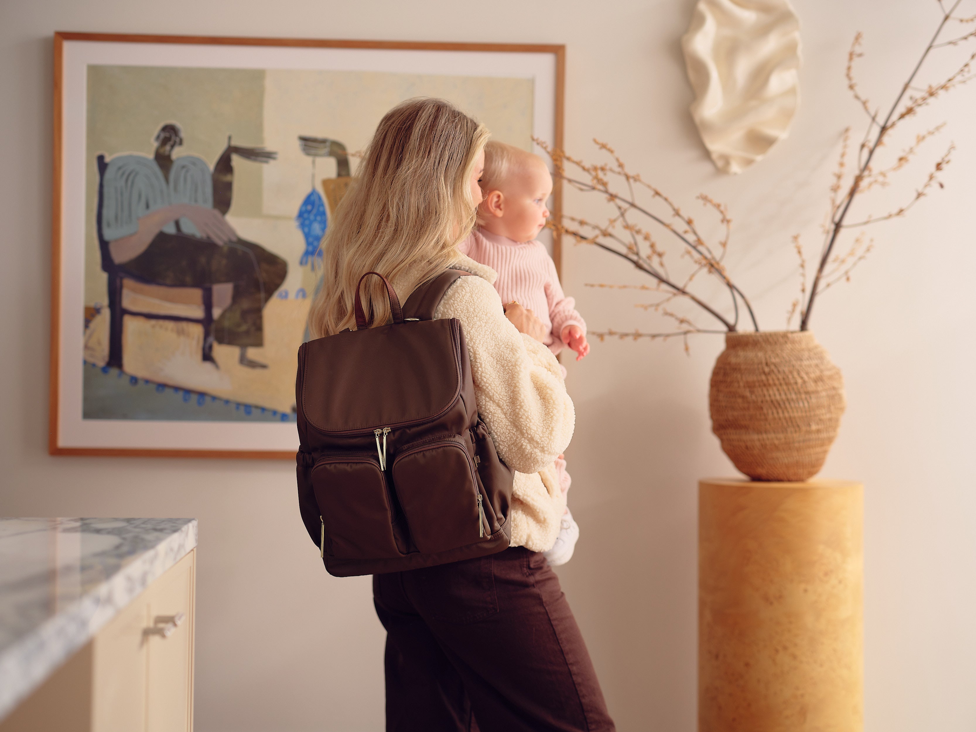 Signature Backpack - Chocolate Nylon