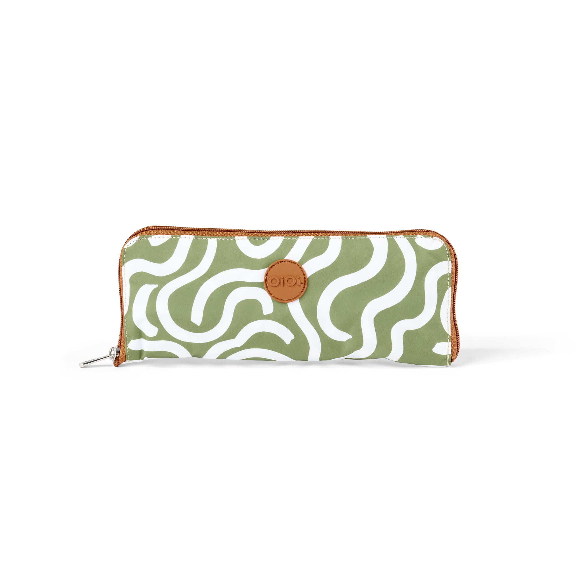 Fold-Up Shopping Tote - Green Squiggle