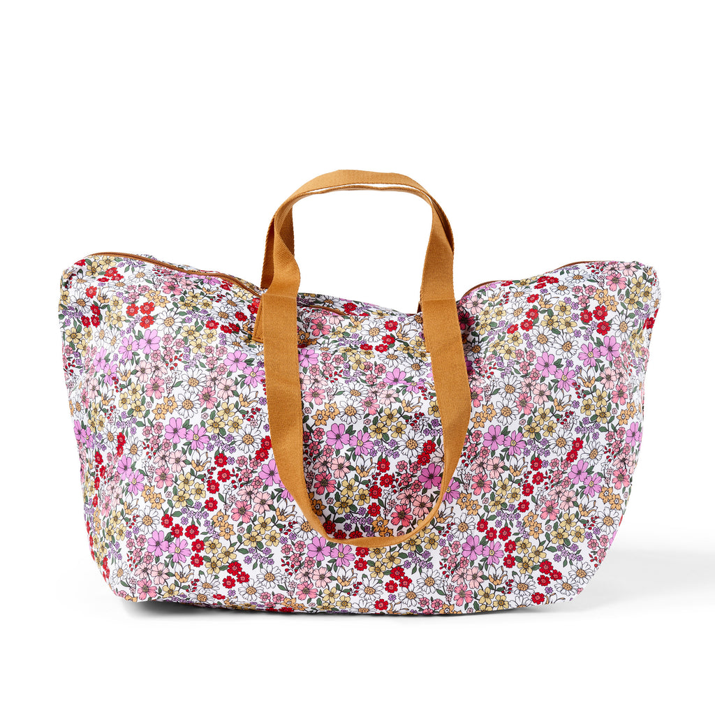 Fold-Up Shopping Tote - Daisy
