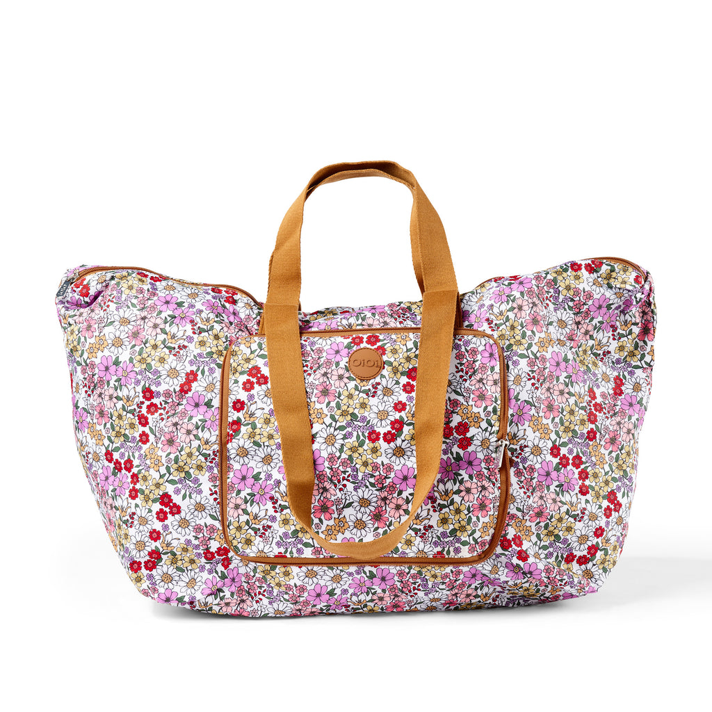 Fold-Up Shopping Tote - Daisy