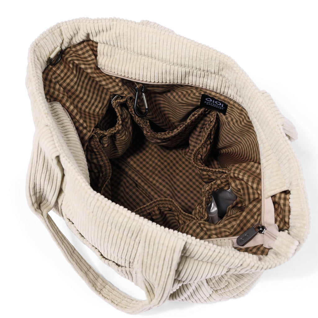 Everyday Tote - Cream Corduroy OiOi