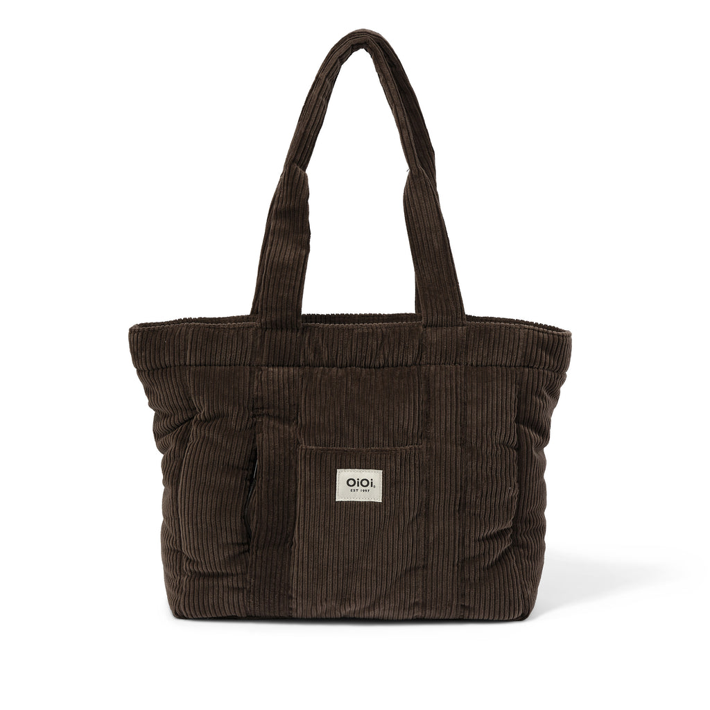 Everyday Tote - Chocolate Brown Corduroy OiOi