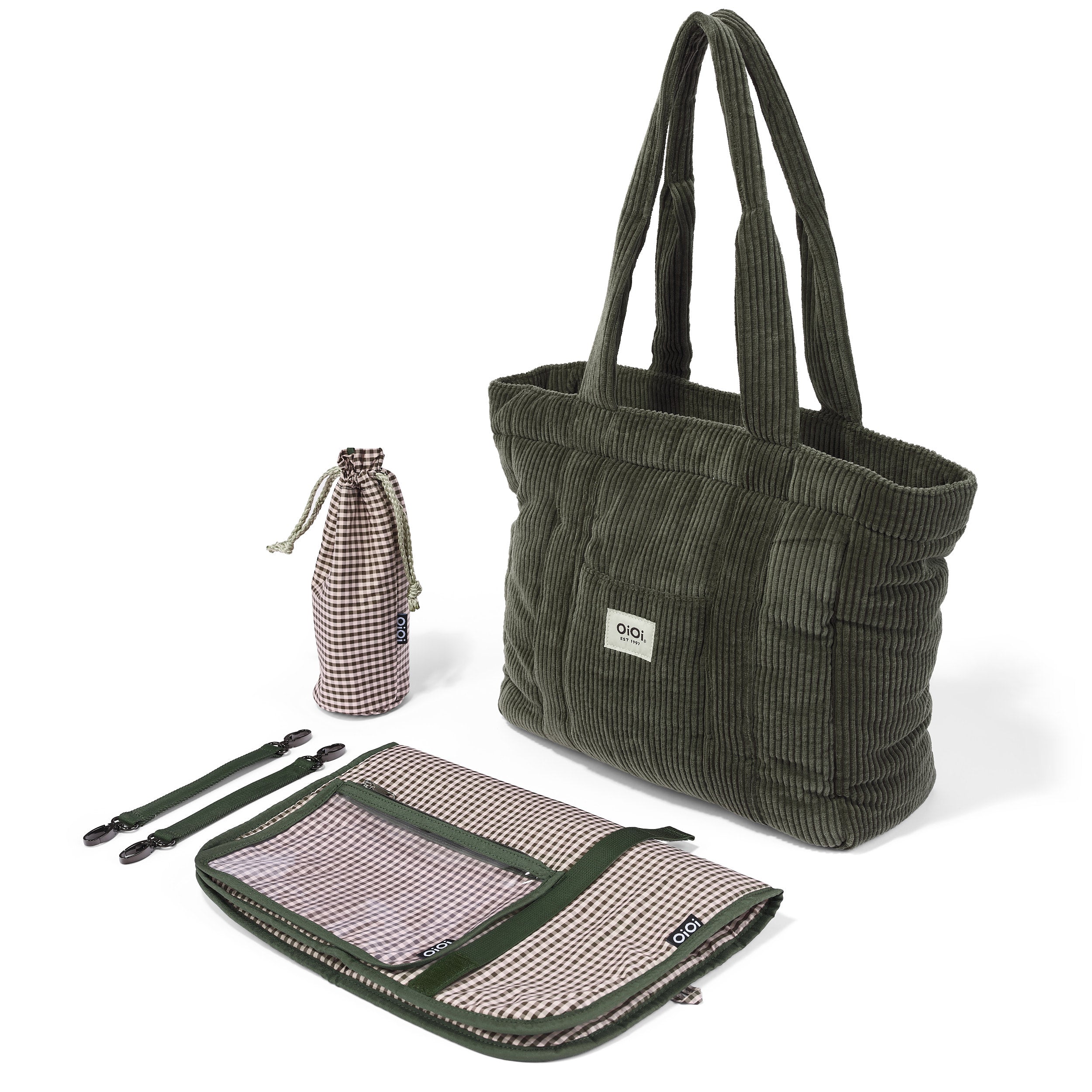 Everyday Tote - Moss Green Corduroy OiOi