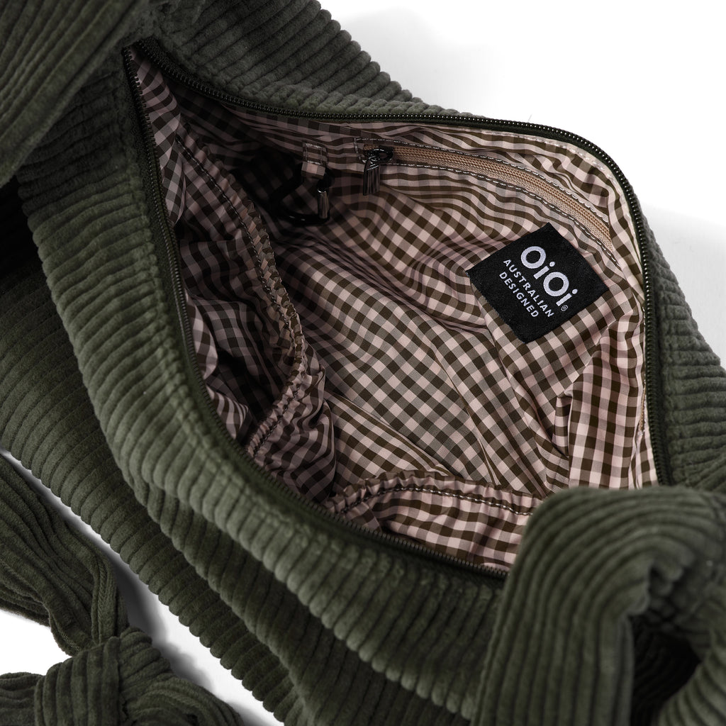 Luna Crossbody - Moss Green Corduroy OiOi