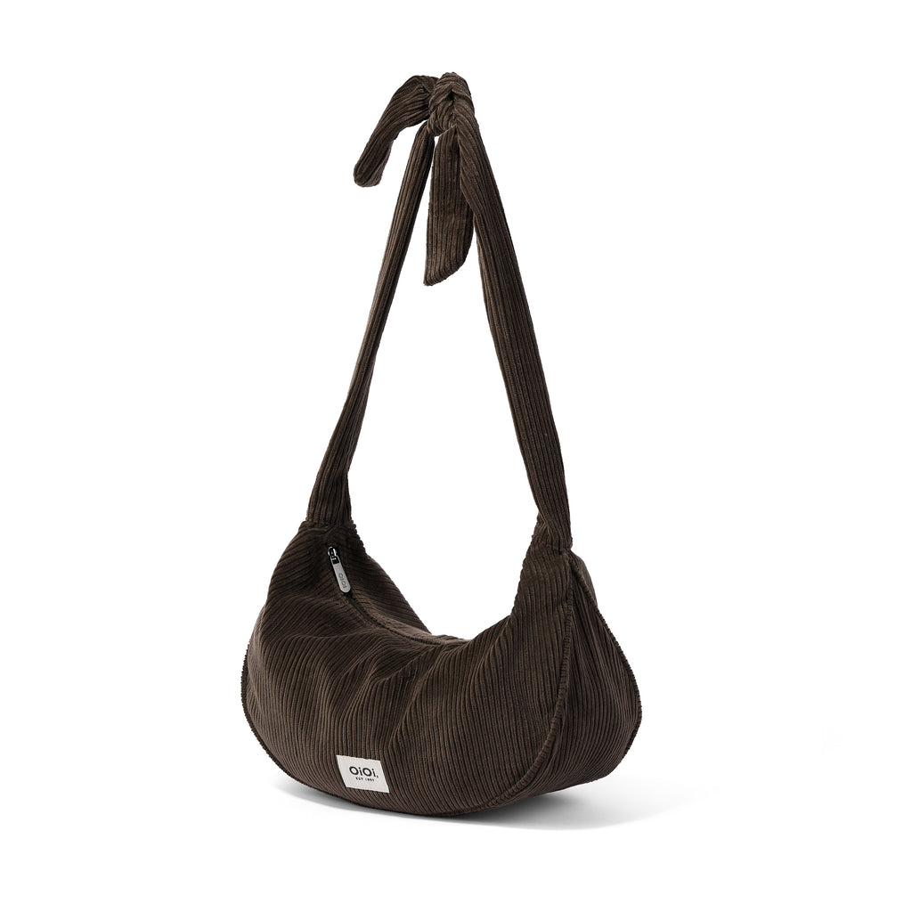 Luna Crossbody - Chocolate Brown Corduroy OiOi