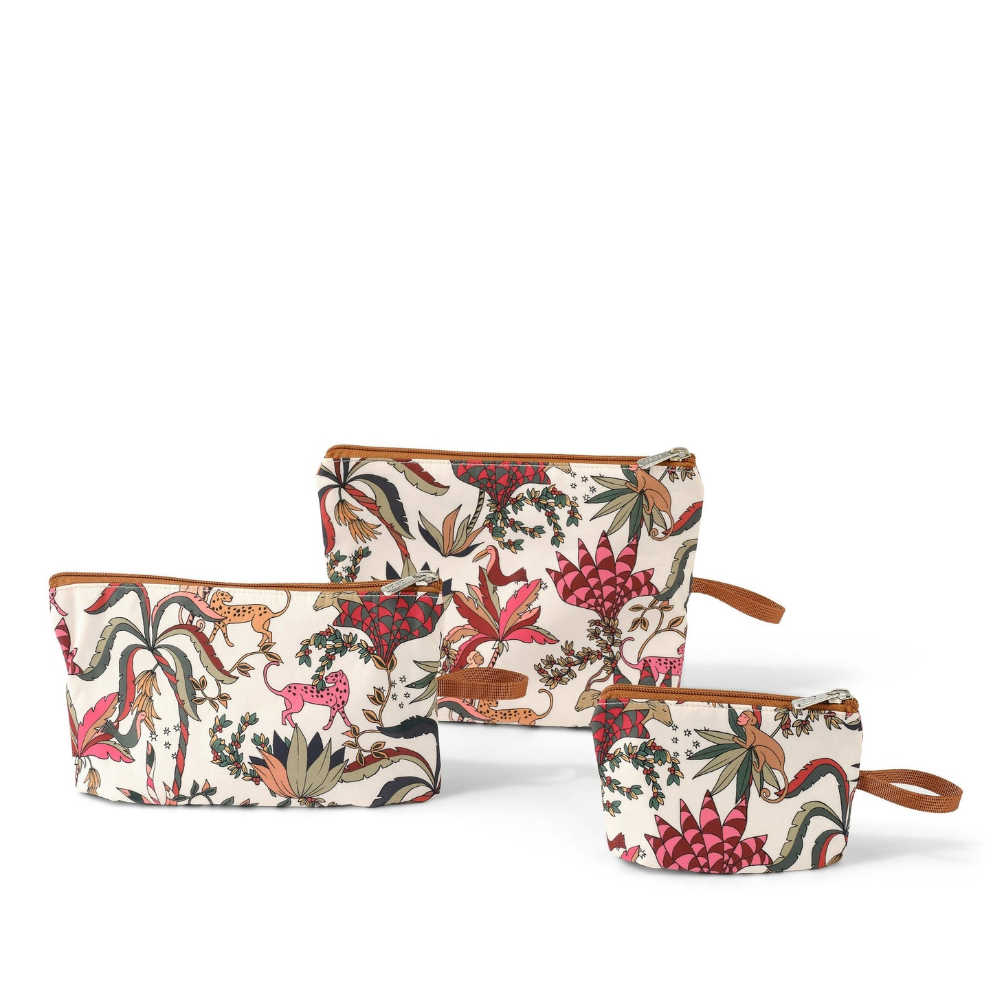 Packing Pouch Trio - Jungle White