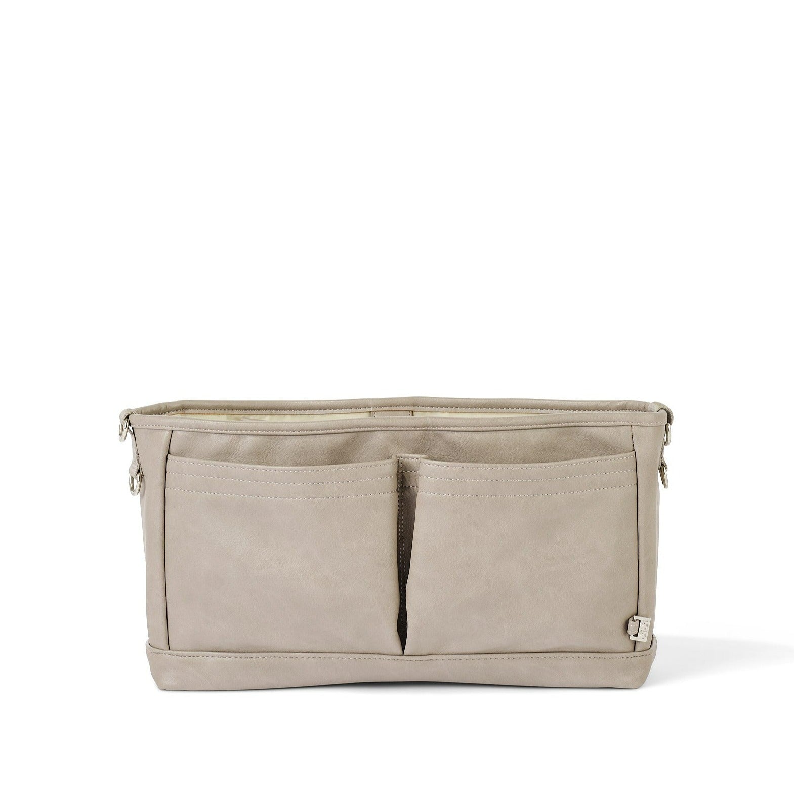Signature Stroller and Pram Organiser/Caddy - Taupe Vegan Leather