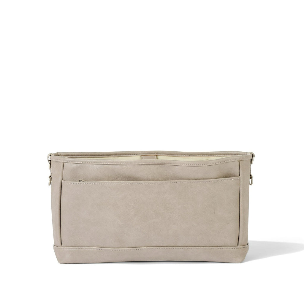 Signature Stroller and Pram Organiser/Caddy - Taupe Vegan Leather