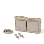 Signature Stroller and Pram Organiser/Caddy - Taupe Vegan Leather